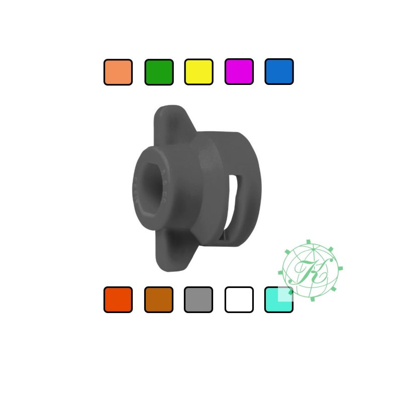 Dyseholder m. pakning (Hardi Snapfit), GUL