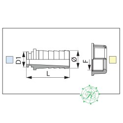 Slangefors D.25 X GIR. 1"1/2