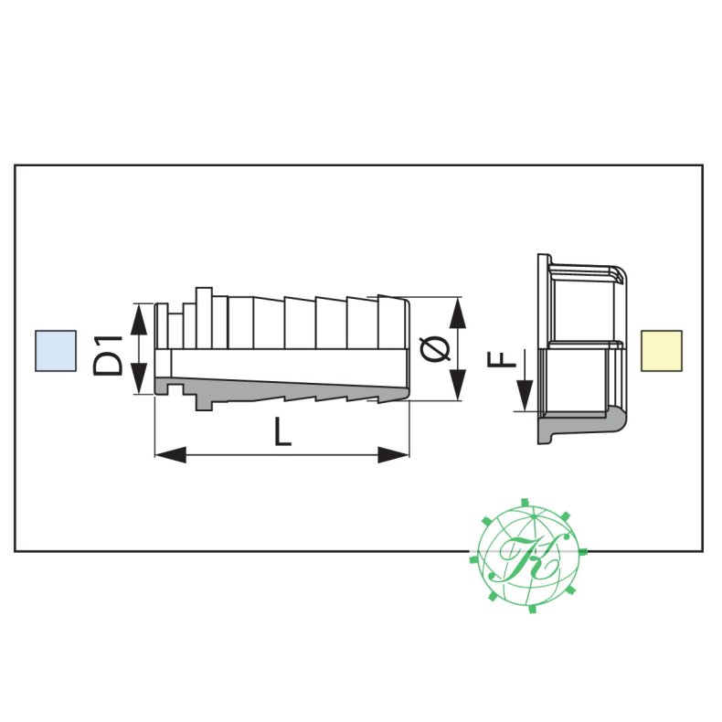 Slangefors D.25 X GIR. 1"1/2