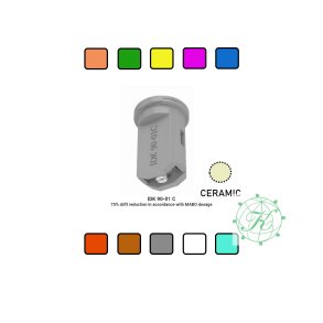 Luftinduktionsdyse IDK 90&deg; orange keramik fordyse