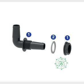 90 Slangegennemf�ring 3/4