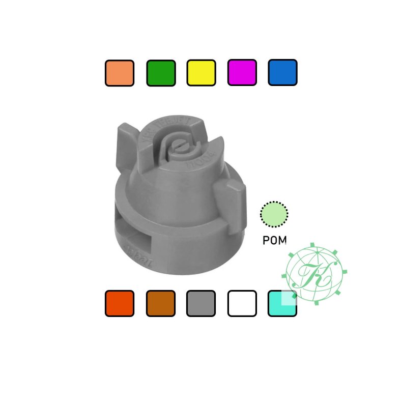 XRC TeeJet Fladsprededyse (plast), HVID