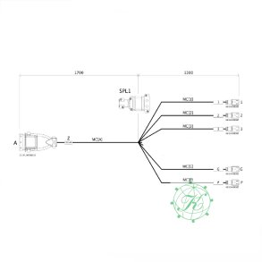 Kabel 3sek 3m G+P for 4669