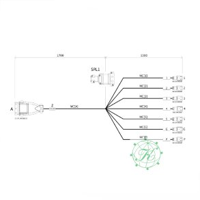 Kabel 5sek 3m + G+ P  for 4669