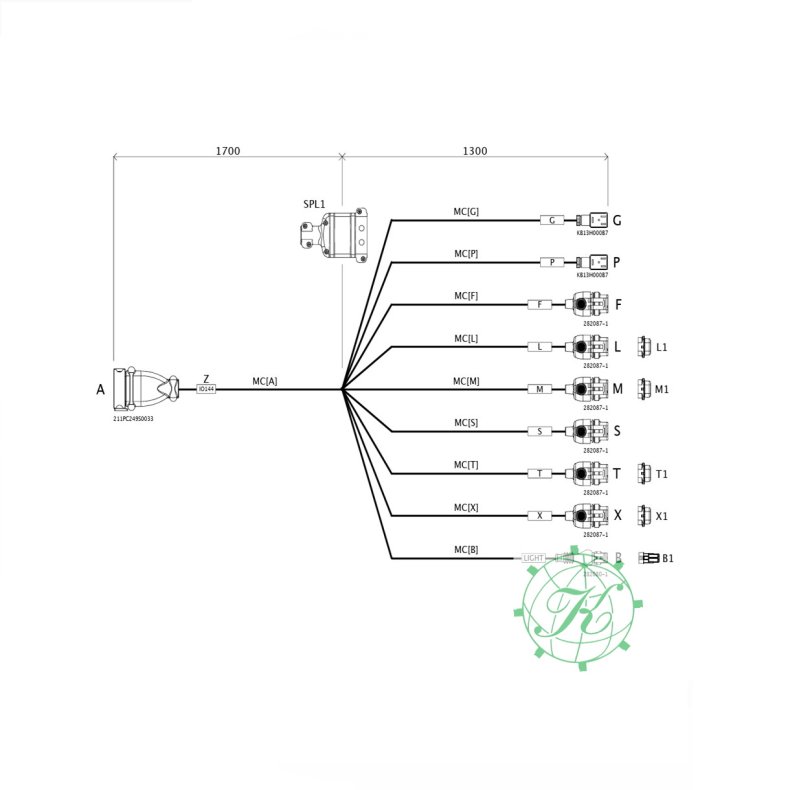 Kabel for sensor IBX