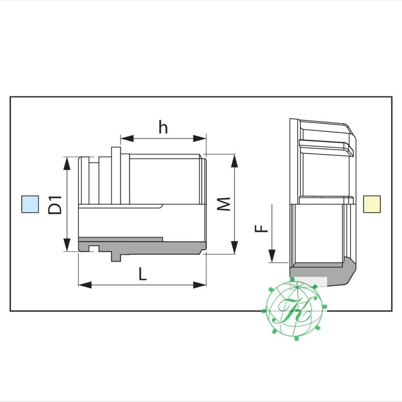 Forskruning 1"1/2 M. for oml�ber 2"
