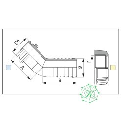 45 Slangefors D.40 X GIR. 1"1/2