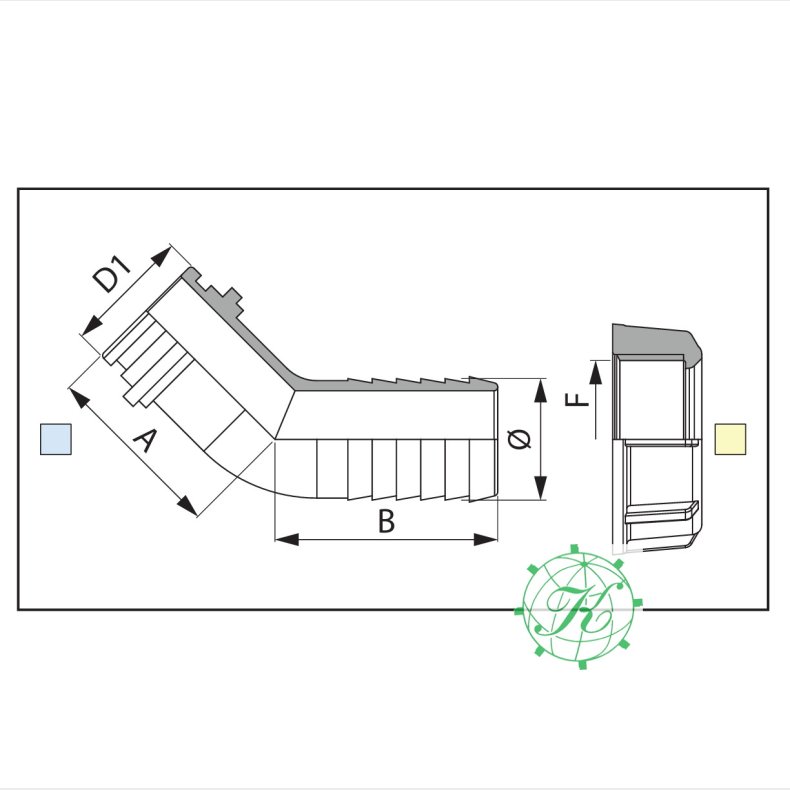 45 Slangefors D.40 X GIR. 1"1/2