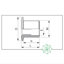 Tankgennemf�ring 1/2"
