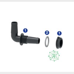 90 Slangegennemf�ring 1/2" D.12.5